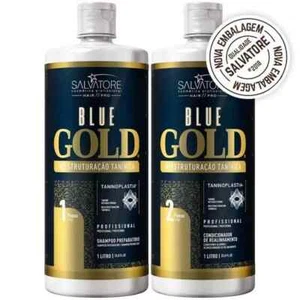 Salvatore  Blue Gold Keratin Salvatore Blue Gold Without Formol Autentic 33oz - Picture 1 of 8