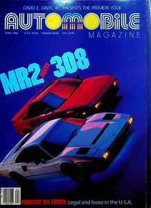 Automobile Magazine April 1986 FIRST ISSUE Porsche 911 Turbo Ferrari 308 - Bild 1 von 2