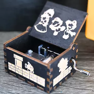Super Mario Bros Spieluhr Holz handgefertigte manuelle Kurbel handgefertigte manuelle Kurbel Geschenk - Bild 1 von 9