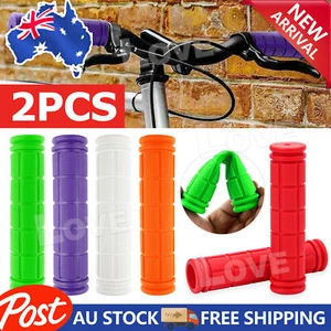 Rubber Grips for BMX MTB Cycle Road Mountain Bike Scooter Bicycle Handle bar - Picture 1 of 15