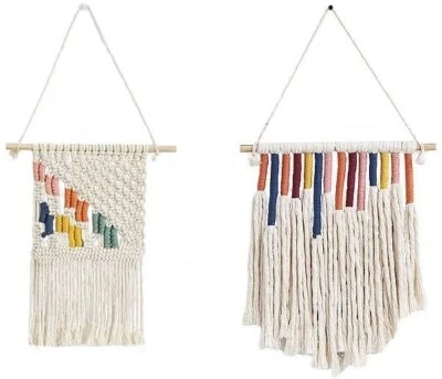 Hand Woven Wall Hanging Macrame Bohemian Tapestry Wall Hanging - Image 1 of 4