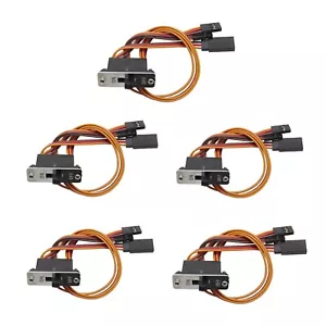 RC Switch Connector On- Off with Spare Male Plug Heavy Duty 5pcs for JR Futaba - Bild 1 von 10