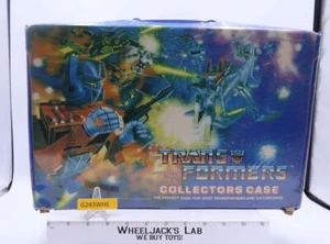 Estuche de vinilo para coleccionistas con bandeja 1984 Tara Toy Corp. G1 Transformers vintage - Imagen 1 de 4