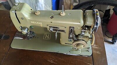 Necchi BU Mira Sewing Machine & Original Cabinet, Foot Controller, Wonder Wheel • 480€