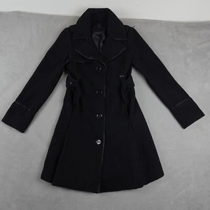 Cappotto Miss Sixty M60 donna XS nero lana blazer pavone trench vintage Y2K - Foto 1 di 24