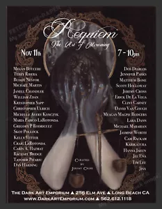 Requiem L'arte del lutto Dark Art Emporium Gallery 2017 Stampa Pubblicità - Foto 1 di 1