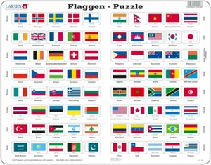 Puzzle Larsen Banderas y Capitales de 80 Países 80 Piezas - Imagen 1 de 1