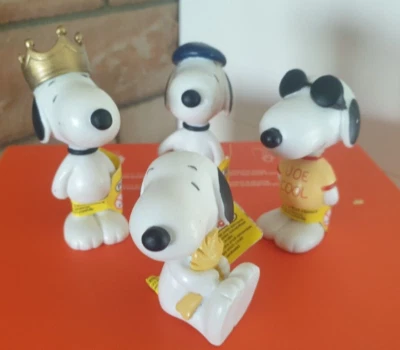 4 x Peanuts Snoopy  Woodstock Plastoy Colletoys" Detail Figur "Neu, Unbenutzt. - Bild 1 von 3
