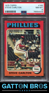 1975 Topps Steve Carlton #185 PSA 8 NM-MT