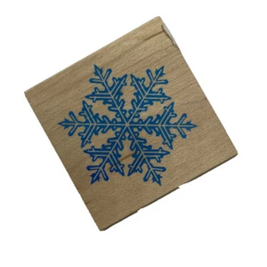 Winter Snowflake Rubber Stamp All Night Media 665D Vintage 1992 New - Picture 1 of 7