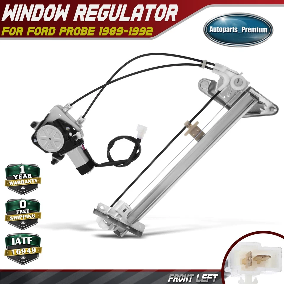 Power Electric Window Regulator with Motor for Ford Probe 1989-1992 Front Left - Image 1 of 4