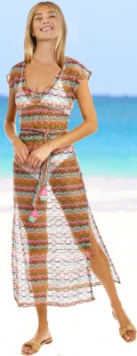 Traje de baño Trina Turk Iseree puro ganchillo azucarero midi vestido columna encubrimiento Foto 1 de 4