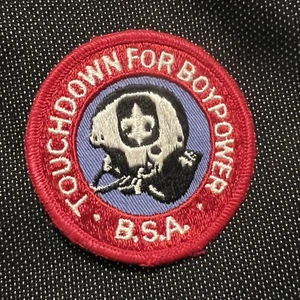 TOUCHDOWN FOR BOYPOWER Patch - Boy Scouts of America - Vintage - Picture 1 of 3