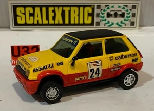 SLOT CAR SCX SCALEXTRIC EXIN C-4062 RENAULT 5 CALBERSON #24 - Picture 1 of 6