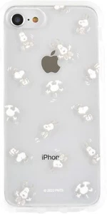 Gourmandise iPhone SE Case 4.7 IIIIfit Clear Peanuts Snoopy Pattern SNG-666C - Picture 1 of 3