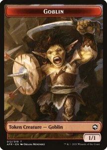 MTG Magic AFR D&D Forgotten Realms - 1x EN EX TOKEN 012 Goblin - Picture 1 of 1