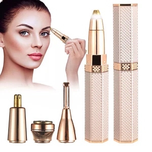 4 In 1 Electric Eyebrow Razor Facial Hair Remover Nose Hair Trimmer For Women - Picture 1 of 12