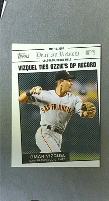 2008 Topps Year in Review #40 Omar Vizquel Giants - Image 1 of 2