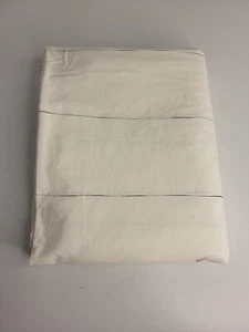 Hearth & Hand Magnolia Broken Pencil Stripe Full Flat Sheet 100% Organic Cotton - Picture 1 of 5