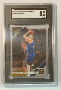 2019-20 Panini Clearly Donruss Nikola Jokic #11 SGC 8