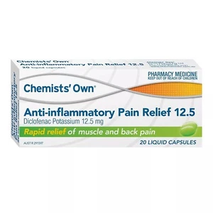 Chemists’ Own Diclofenac Liquid Caps 12.5mg 20 Capsules - Picture 1 of 1