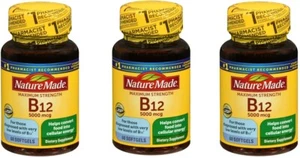 Nature Made Vitamin B-12 5000mcg Max Softgel 60ct (3 Pack) - Picture 1 of 1