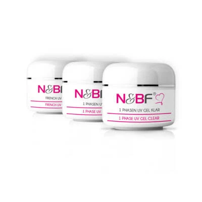 UV-Gel Spar Set 3 x 15ml 3-in-1 Allround Aufbau Grundierung Haft French Sealing - Bild 1 von 4
