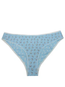 M&S LIGHT-BLUE Cotton Rich Polar Bear Print Brazilian Knickers - Picture 1 of 3