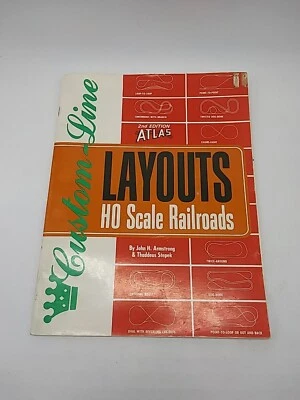 Atlas Custom Line Layouts HO Scale Railroads 2nd Edition Rare Vtg 1980 Printing - Image 1 of 4
