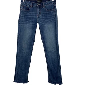 Pantalones de mezclilla Banana Republic talla 26 borde crudo dobladillos lavado medio 28,5" entrepierna - Imagen 1 de 4