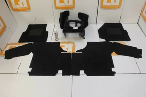 RHD TDCI full black front carpet mat set PREMIUM Fit Land Rover Defender 90 110 - Picture 1 of 9