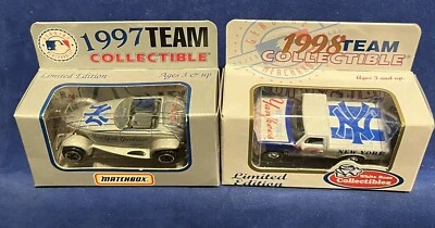 1997 & 1998 Matchbox Collectible Diecast New York Yankees Car And Truck Set - Image 1 of 3