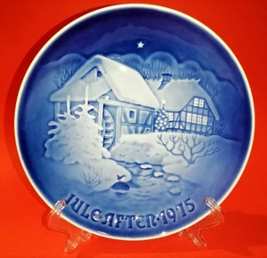 PIATTO DA COLLEZIONE PORCELLANA DANESE B&G JULE AFTEN AFTER NATALE 1975 - Foto 1 di 2