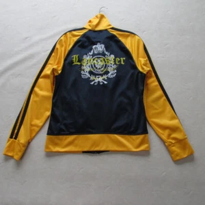 Juicy Couture Jacket Gold Blue Track Satin Y2K Size Medium - Picture 1 of 16