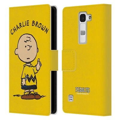 OFFICIAL PEANUTS CHARACTERS LEATHER BOOK WALLET CASE COVER FOR LG PHONES 2 - Image 1 of 4