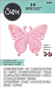 Sizzix Impresslits 3-D Floral Butterfly #666305 Retail $14.99 - Picture 1 of 13