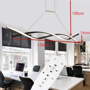 LED Ceiling Light Chandelier Stepless Dimming Pendant Lamp Fixtures Living Room - Picture 1 of 11