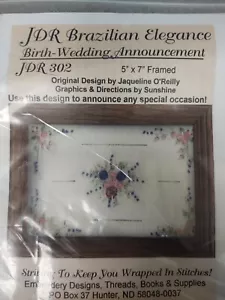 JDR Brazilian Elegance - 302 Birth-Wedding Announcement 5" x 7" - Picture 1 of 3