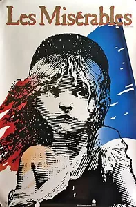 LES MISERABLES- BROADWAY POSTER- LARGE RARE 35" X 25" ROLLED - Picture 1 of 1
