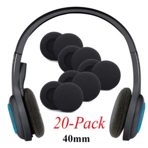 20Pcs 40mm Ear Pad Replace Sponge Cover Headphones Earphone Headset Foam Cushion - Picture 1 of 11