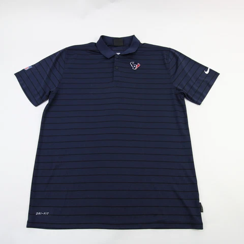Houston Texans Nike NFL On Field Apparel Polo Men's Navy Used Cover