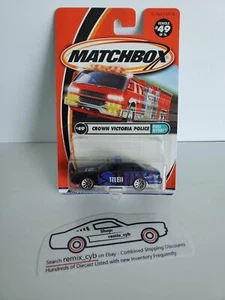 Ford Crown Victoria Police 2001 Matchbox #49 - Imagen 1 de 8