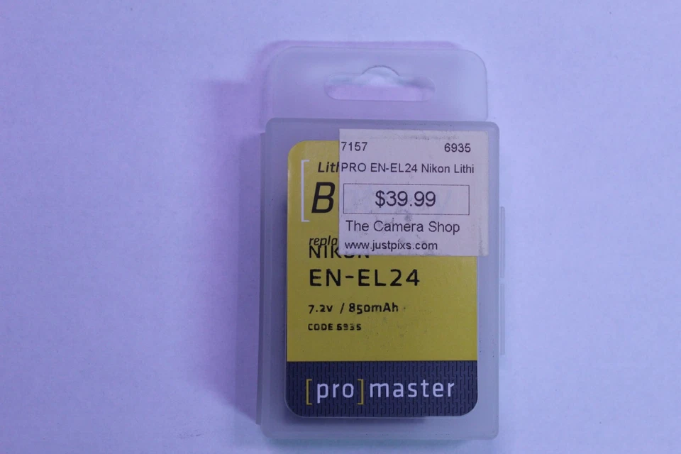 Batería de iones de litio Promaster EN-EL24 (se adapta a Nikon) Foto 1 de 1
