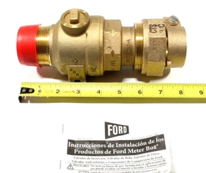 Ford Messgerät Box FB1000-6-NL Corporation Stop & Anschluss 1-1/2 BALLCORP AWWA - Bild 1 von 5