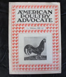 VINTAGE FEBRUARY 1925 "AMERICAN POULTRY ADVOCATE" MAGAZINE - Picture 1 of 10