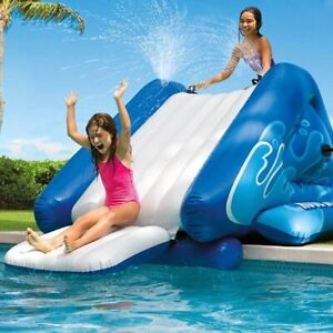 Heavy Duty Inflatable Play Splash Center Swimming Pool Spraying Water Slide