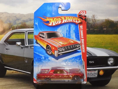 2010 Hot Wheels Race World '64 Lincoln Continental ВУЛКАН LOWRIDER БЕСПЛАТНАЯ ДОСТАВКА - Изображение 1 из 3