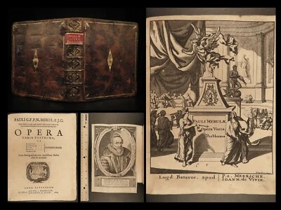 1684 ROME History by Dutch Paulus Merula LAW Seneca Valerius Maximus LIVY Popes - Image 1 of 4