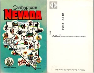 Greetings from Nevada Vintage Chrome PC Unused - Picture 1 of 1