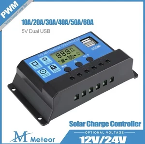Regolatore Di Carica Pannello Solare MPPT 30A 12V/24V Monitoraggio Automatico - Imagen 1 de 6